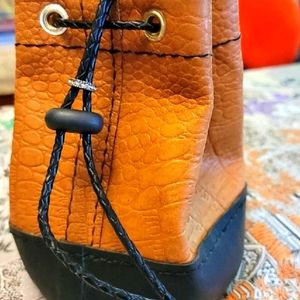 All real leather tote bag